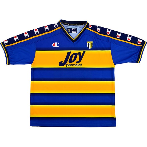 Thailande Maillot Football Parma Champion Domicile Retro 2001 2002 Jaune